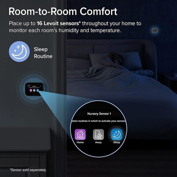 Levoit Aura Smart Thermostat - Model LTM-A401S-WUS Upgrade - New - Picture 4 of 9